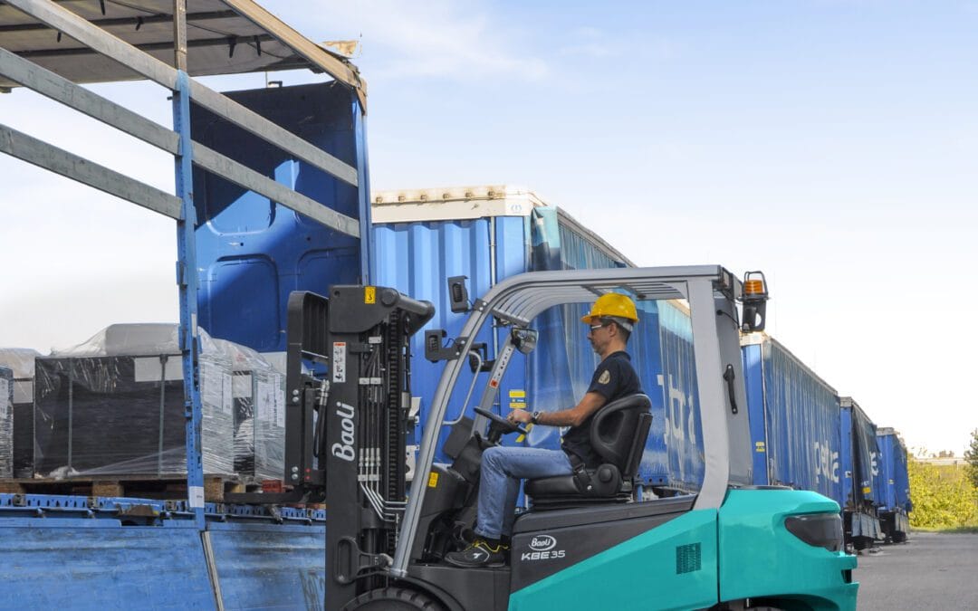 Elektro viljuškar Baoli KBE 35 nosivosti 3.500 kg u radu