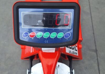 Staxx Wh 30es P | Jović Viljuškari Crvena električna paletna viljuška sa ekrano i gumbima za merenje